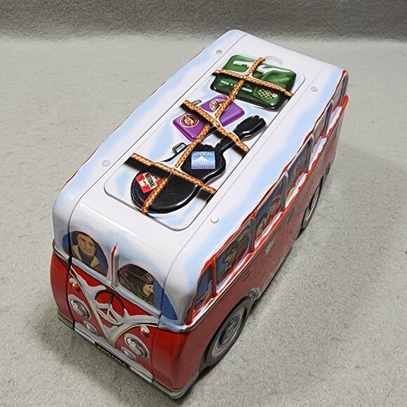 Classic Volkswagen VW Microbus CamperVan Biscuit Storage Tin Novelty Collectible - Picture 5 of 11
